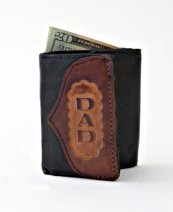 Dad's wallet with a twenty dollar bill