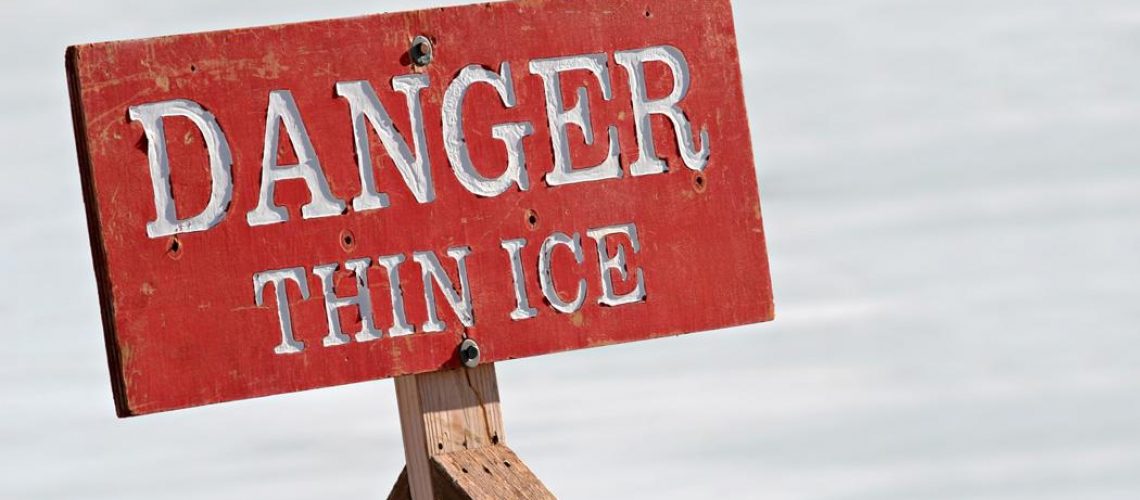 danger thin ice